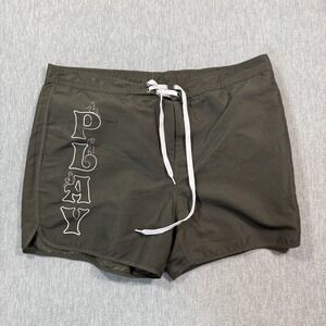 Playboy x PacSun Shorts Mens Large Green Swim Trunks Board Shorts Mesh Lined Log